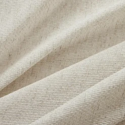 Paire de voilages passe-tringle effet lin (60 x 90 cm) Luca Beige