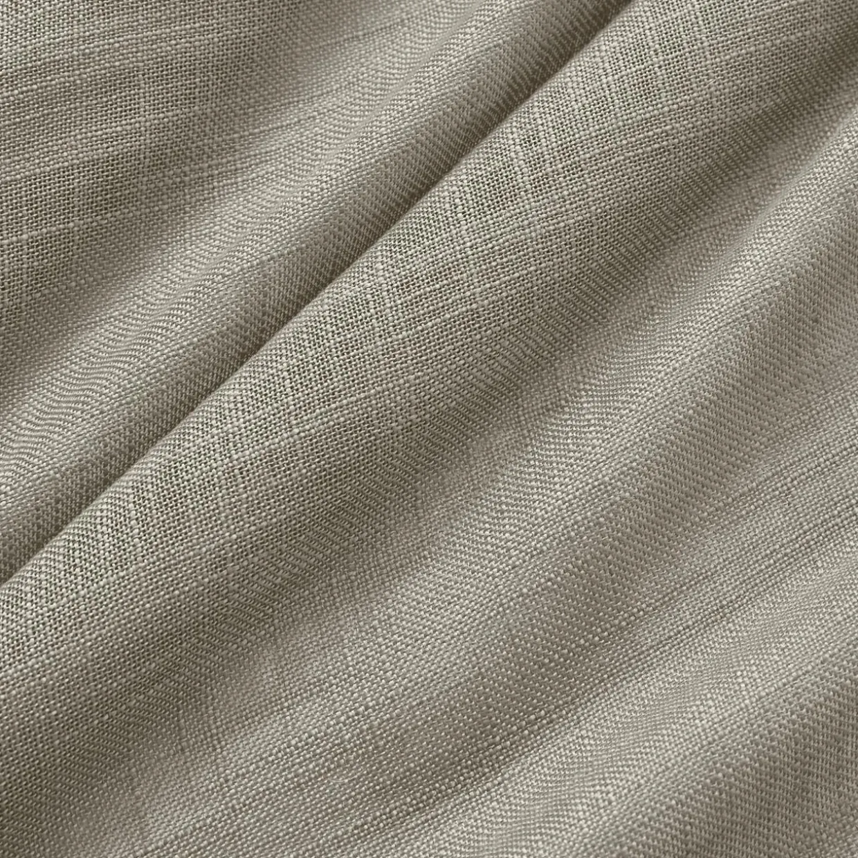 Paire de voilages passe-tringle effet lin (60 x 90 cm) Robin Taupe