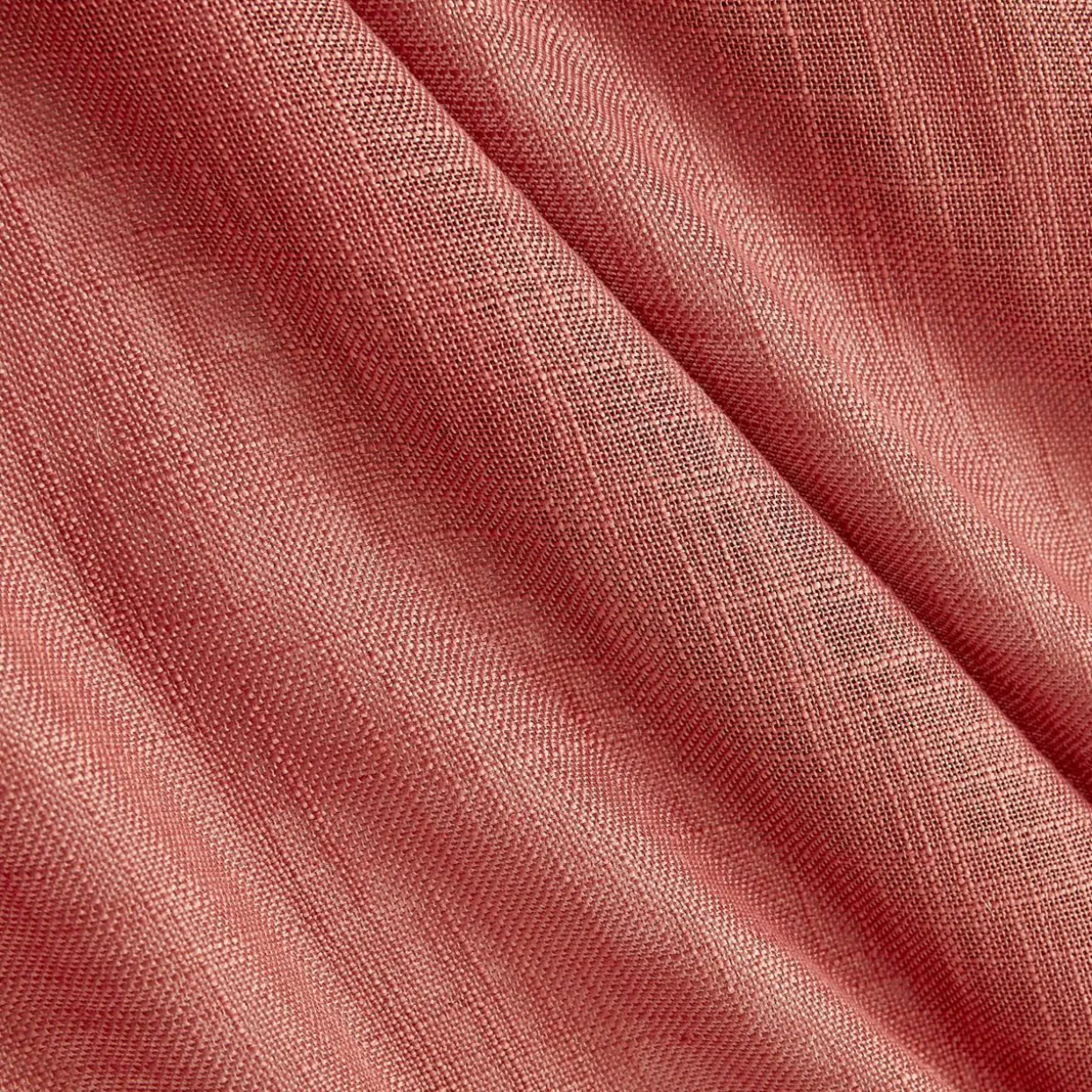 Paire de voilages passe-tringle effet lin (70 x 200 cm) Robin Terracotta