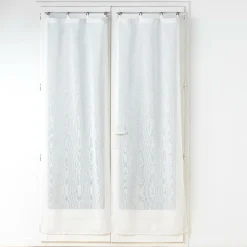Paire de voilages tissés oeillets (70 x 200 cm) Davina Blanc