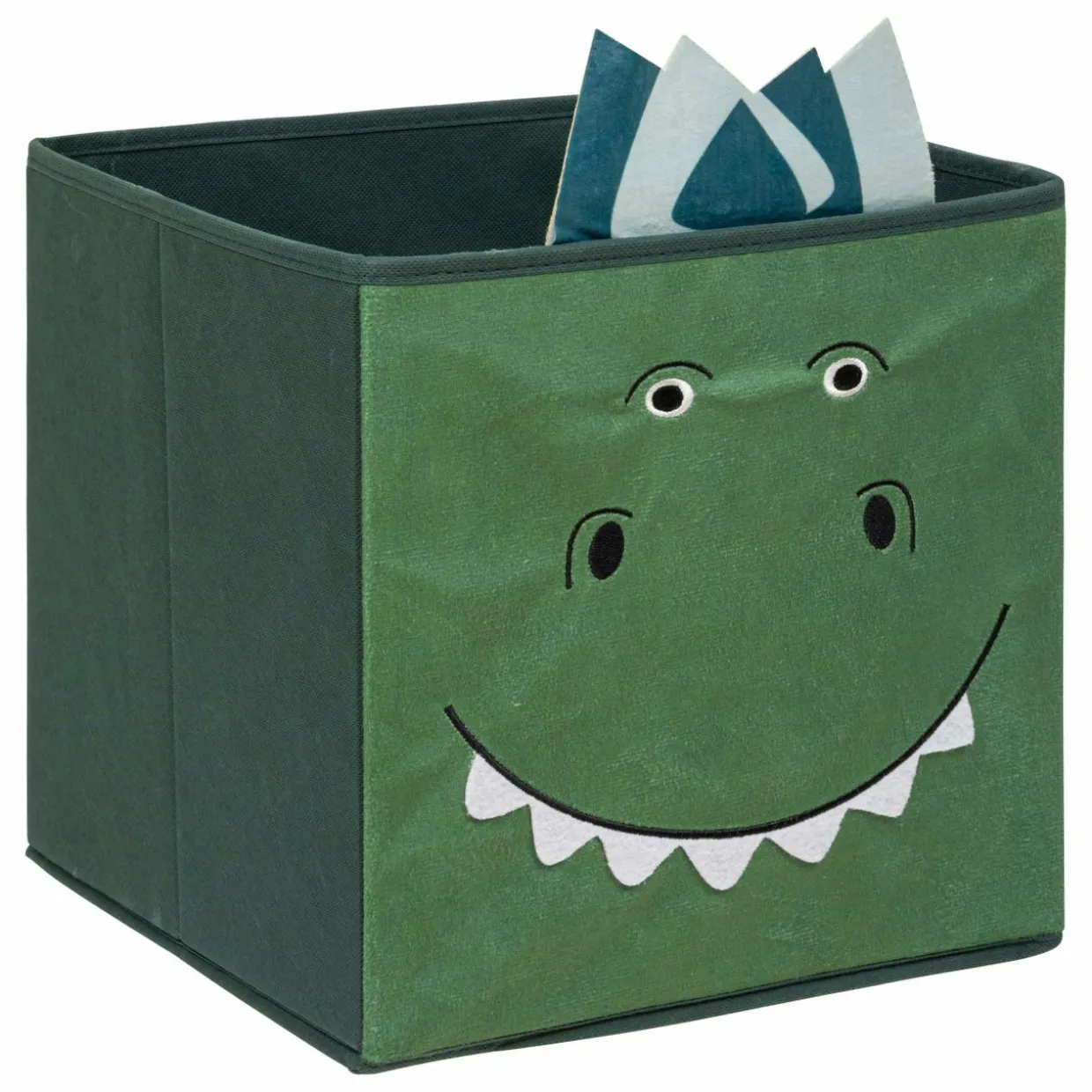 Panier de rangement enfant (29 x 29 cm) Dino Vert