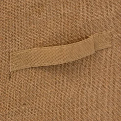 Panier de rangement toile de jute (31 x 31 cm) Mix Beige
