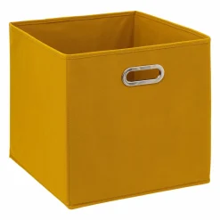 Panier de rangement (31 x 31 cm) Helena Jaune Moutarde