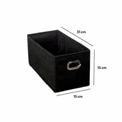 Panier de rangement (15 x 31 cm) Helena Noir