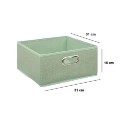 Panier de rangement (31 x 15 cm) Helena Vert sauge