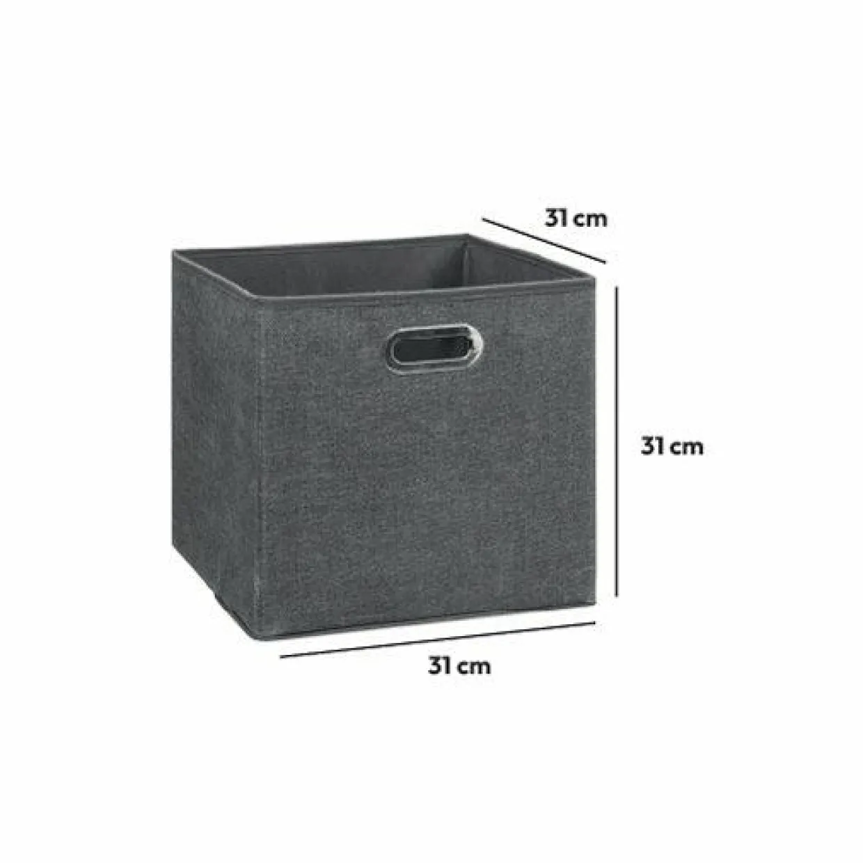 Panier de rangement (31 x 31 cm) Helena Gris