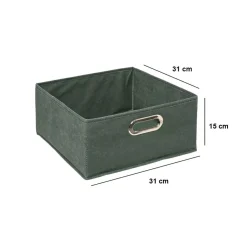 Panier de rangement (31 x 15 cm) Helena Vert kaki