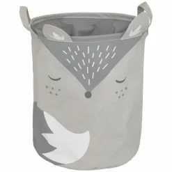 Panier à jouets enfant (32 x 40 cm) Renard Gris