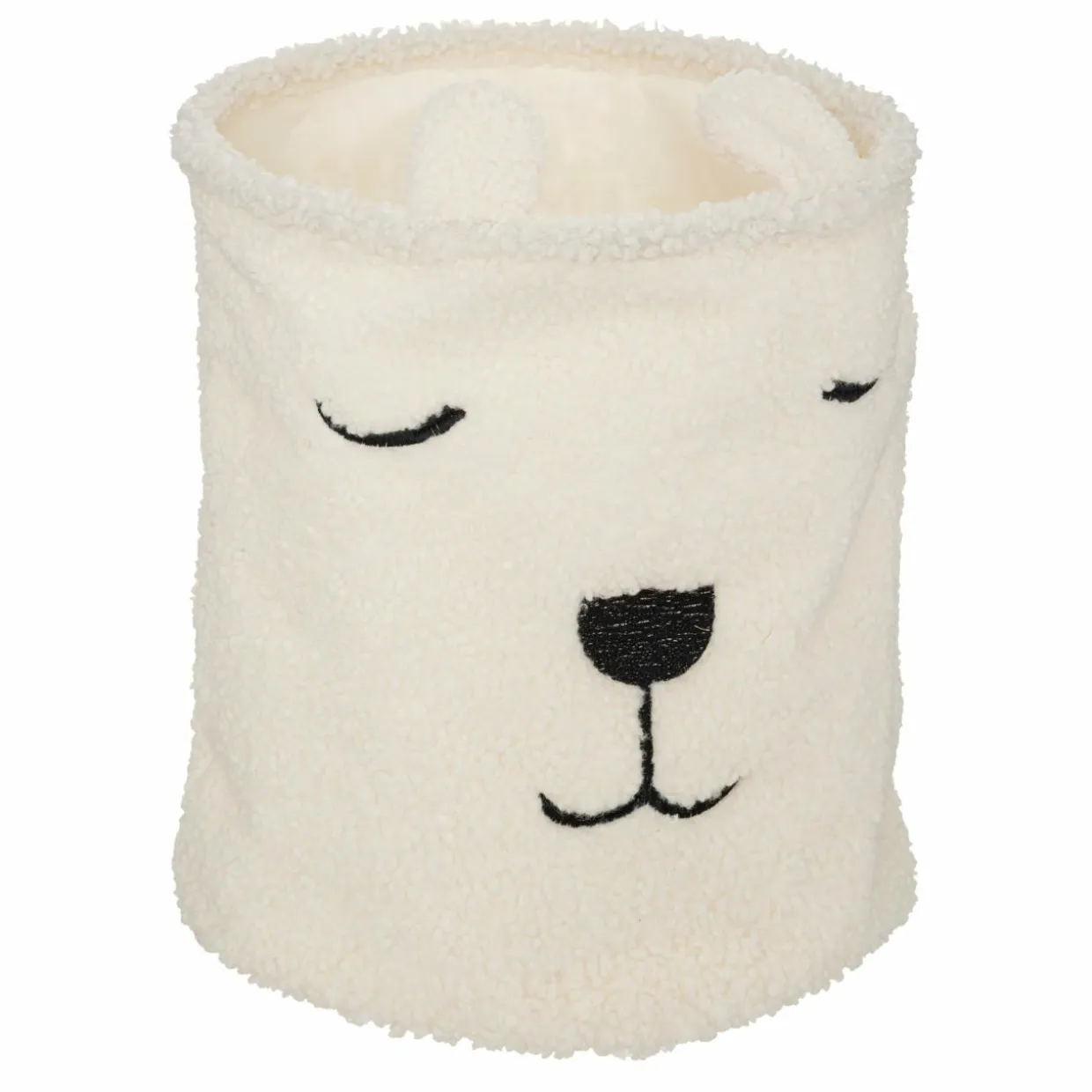 Panier à jouets (H40 cm) Bouclette Blanc