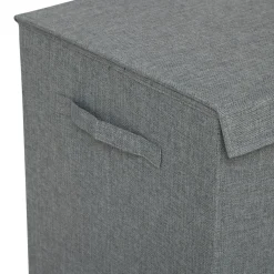 Panier à linge avec séparateur (H60 cm) Colors Gris béton