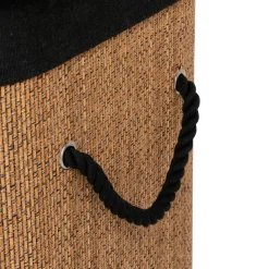 Panier à linge bambou 60 L (H50 cm) Stremy Beige