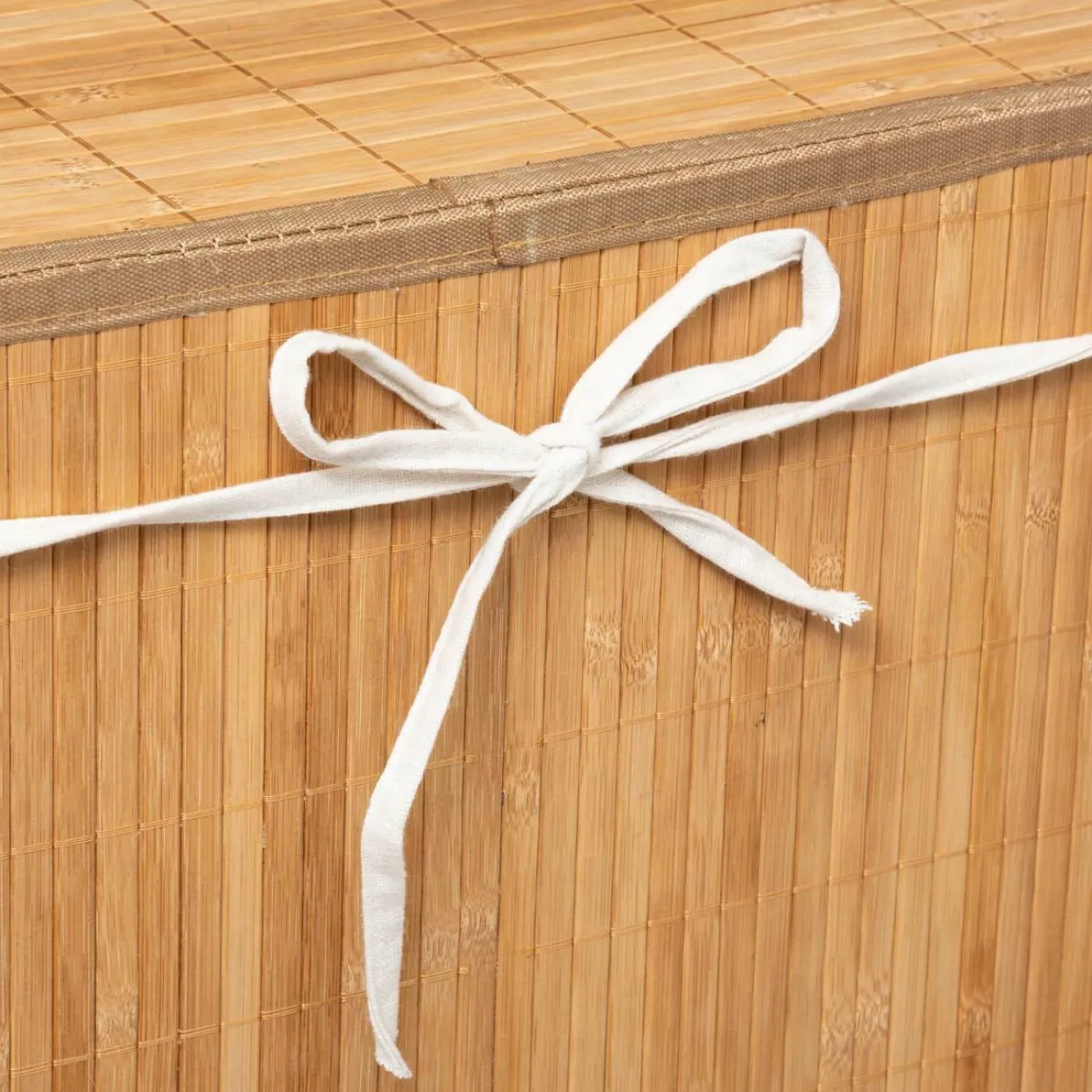 Panier à linge en bambou (H50 cm) Nuevo Naturel