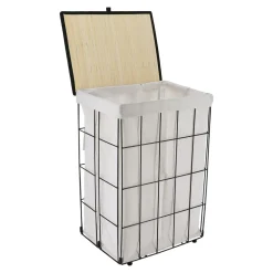 Panier à linge pliable (H60 cm) Industriel Ecru