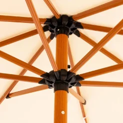 Parasol de jardin rond à franges (D2 m) Valparaiso Ecru