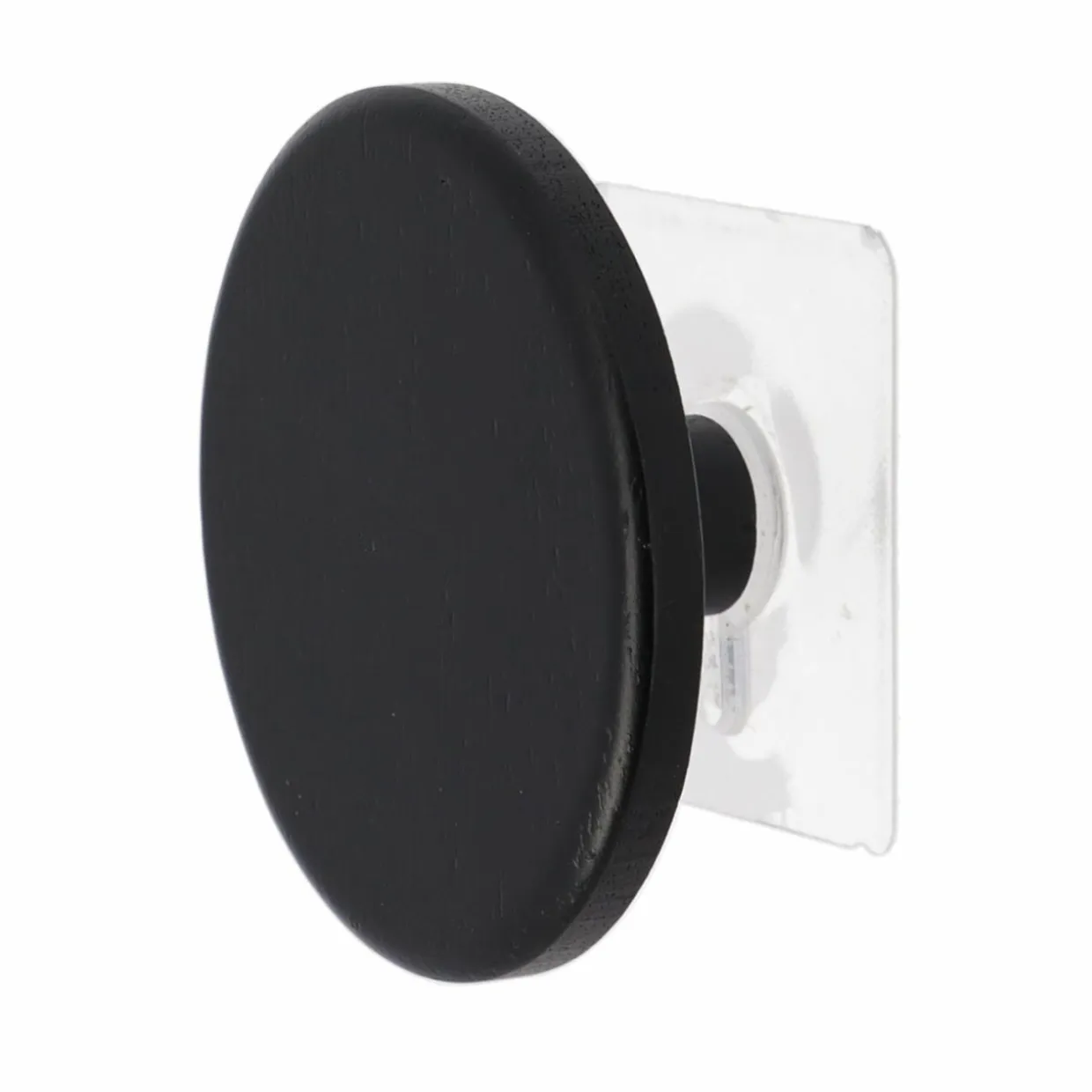 Patère adhésive (D8,5 cm) Easy Chic Noir