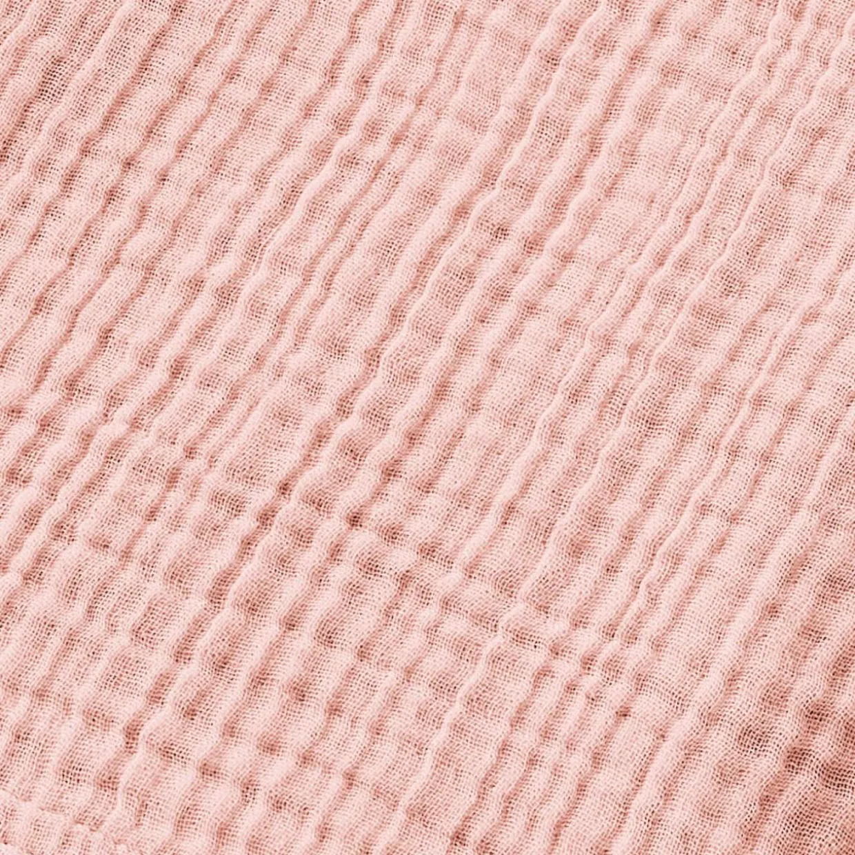Peignoir de bain gaze de coton S/M Gaïa Rose pêche