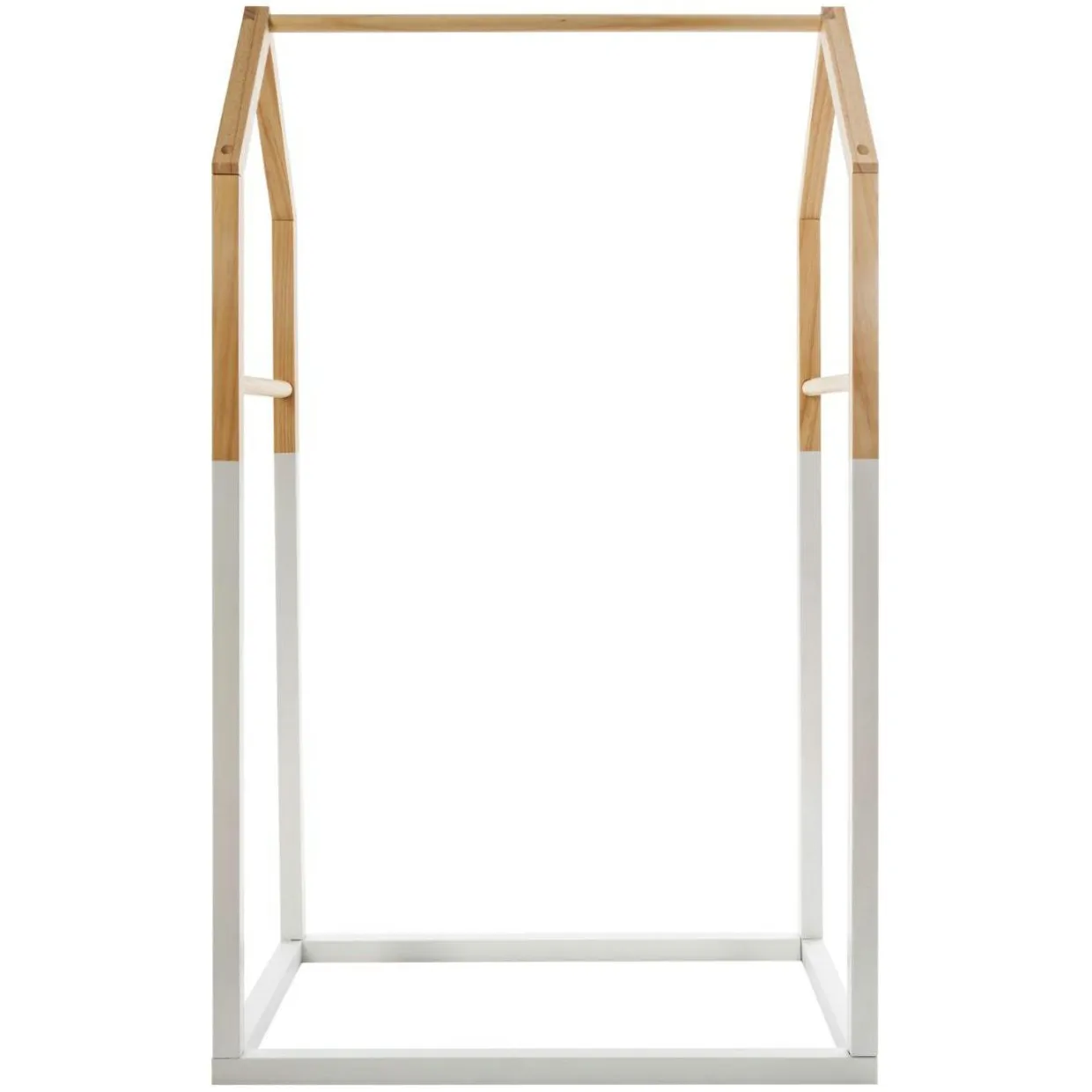 Penderie enfant bois (H100 cm) Maison Blanche