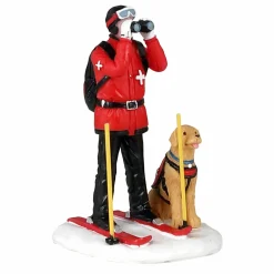 Personnage Lemax Patrouille à ski