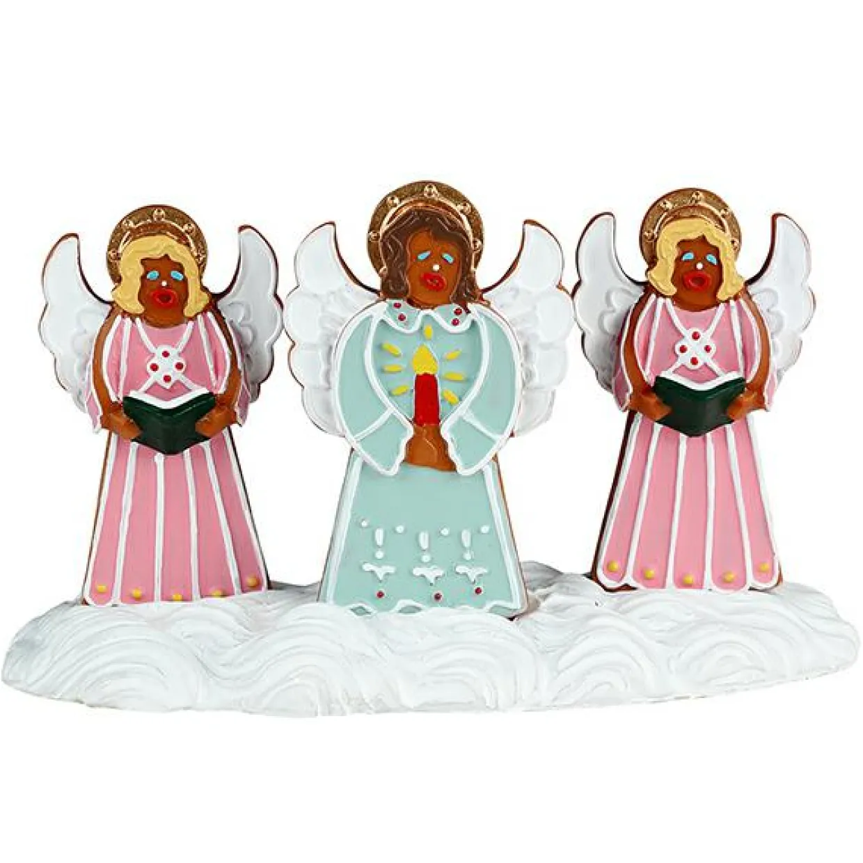 Personnages Lemax Chorale d'anges en Pain d'épices