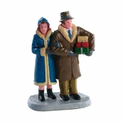 Personnages Lemax Couple de Noël
