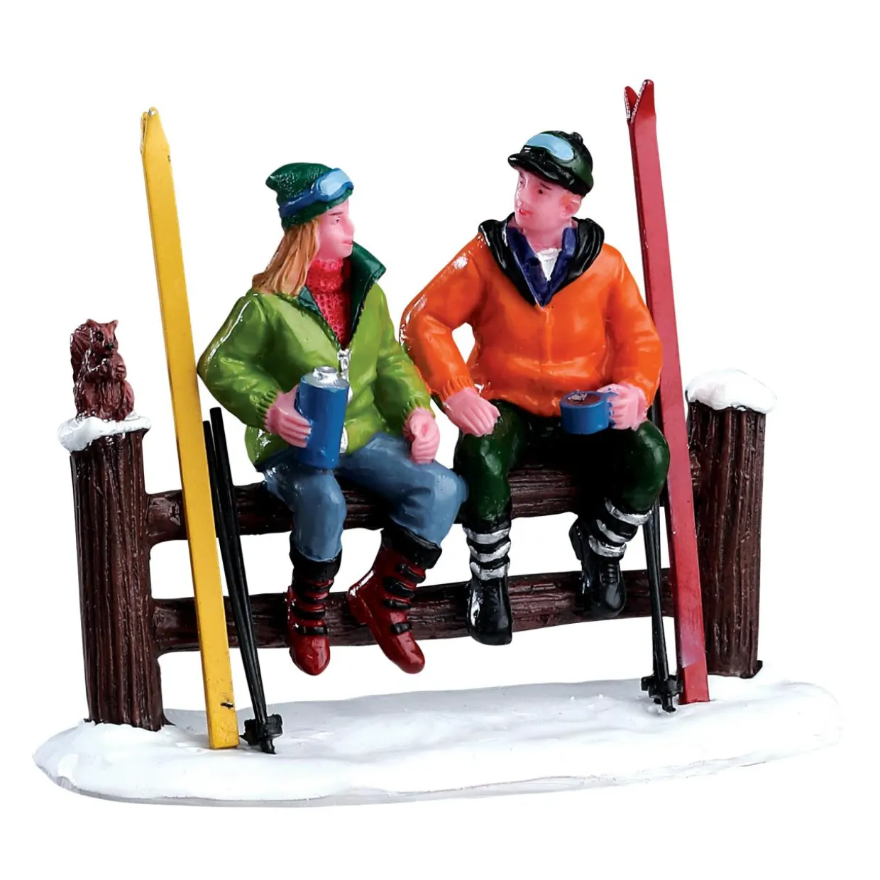 Personnages Lemax Pause Ski de fond