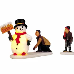 Personnages Lemax à piles Hello Frosty lumineux