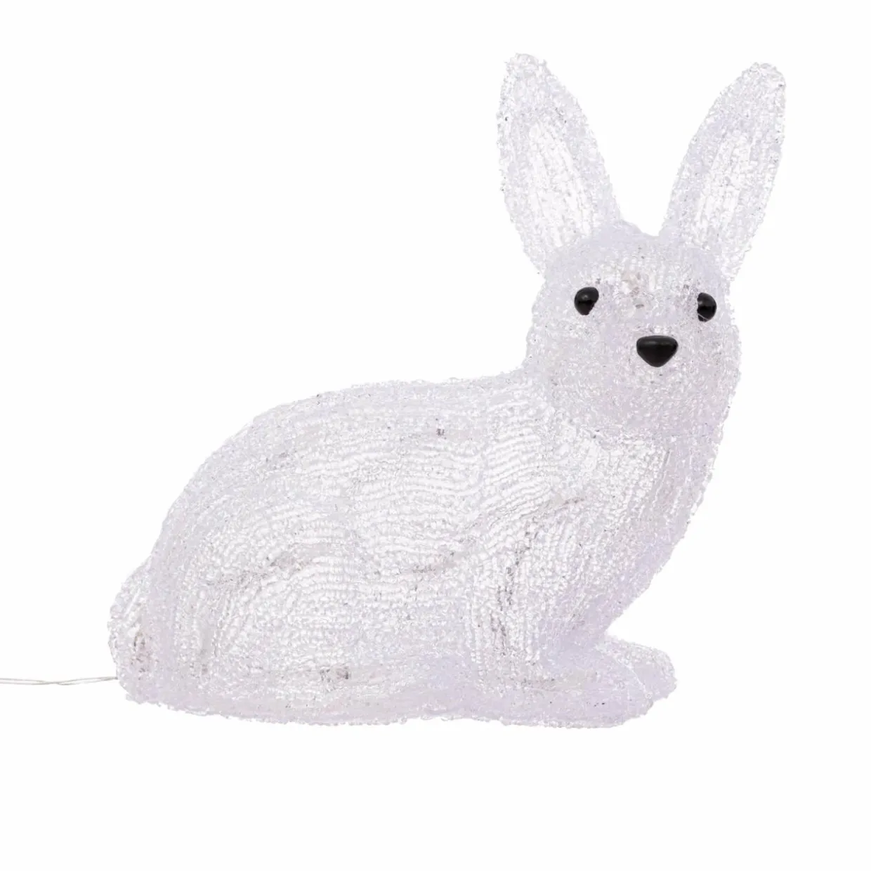 Petit lapin lumineux 30 LED (H26 cm) Sasha Blanc froid