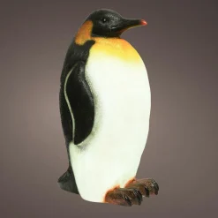 Pingouin lumineux fibre de verre 8 LED (H50 cm) Zélian Blanc froid