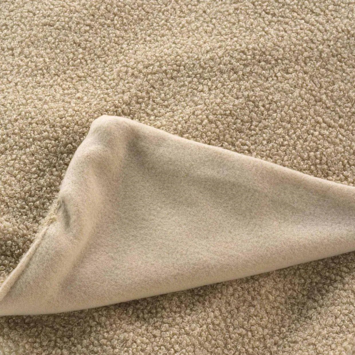 Plaid bouclette (125 x 150 cm) Wooly Beige