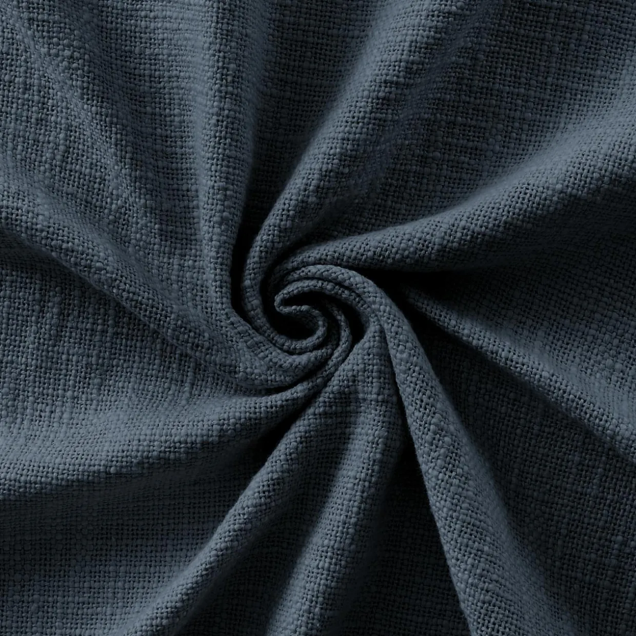 Plaid coton (180 x 220 cm) Sixtine Bleu nuit