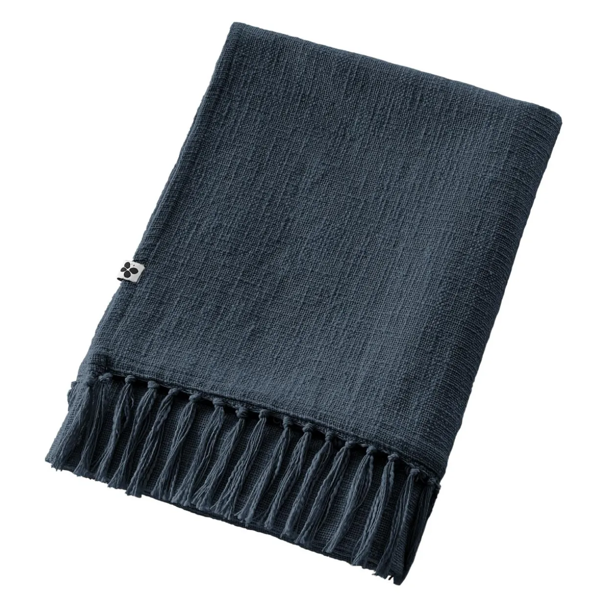 Plaid coton (180 x 220 cm) Sixtine Bleu nuit