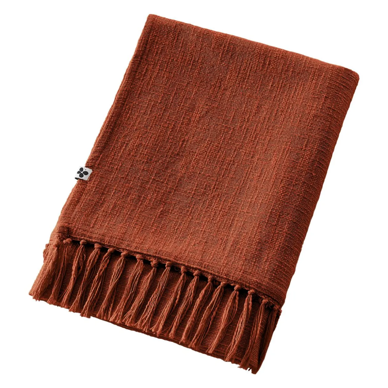 Plaid coton (180 x 220 cm) Sixtine Terracotta