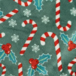 Plaid de Noël (130 x 180 cm) Houx et sucre d'orge