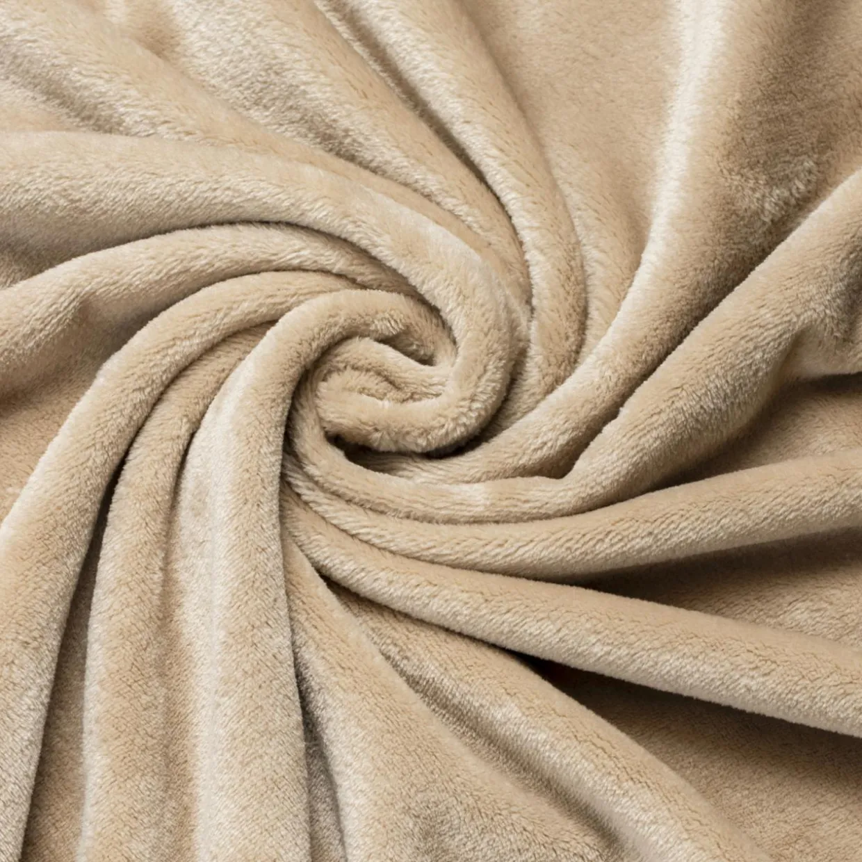 Plaid doux flanelle (130 x 180 cm) Didou Marron glacé