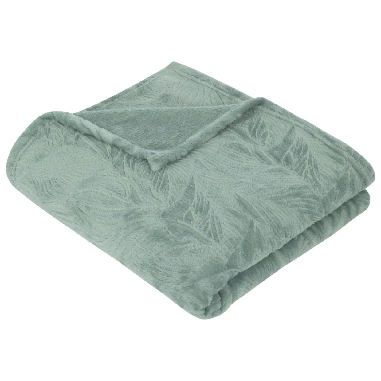 Plaid doux flanelle (125 x 150 cm) Ryo Bleu