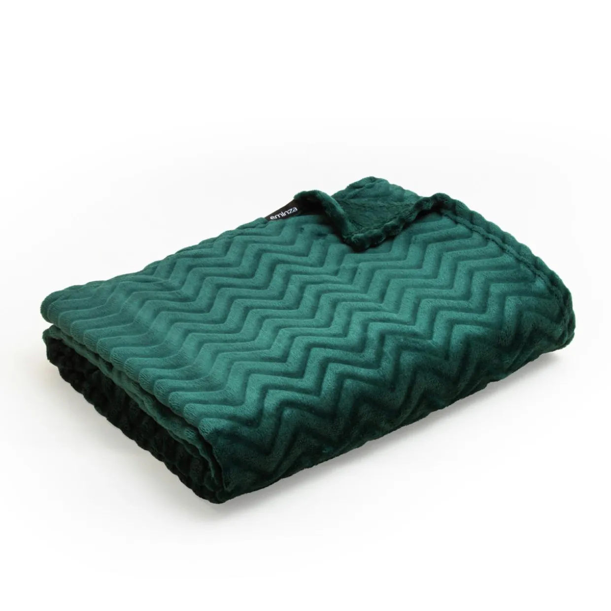 Plaid doux flanelle (130 x 180 cm) Zag Vert