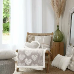 Plaid doux (130 x 160 cm) Adelaïde Beige