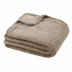Plaid doux (130 x 160 cm) Montreal Taupe clair