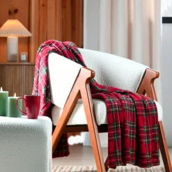 Plaid doux (130 x 160 cm) Willis Rouge
