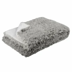Plaid fausse fourrure (160 cm) Mouton Taupe