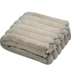 Plaid fausse fourrure (130 x 160 cm) Polary Beige