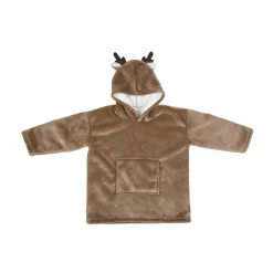 Plaid poncho enfant (60 x 95 cm) Gabin Marron