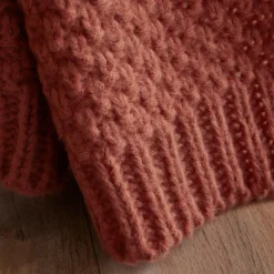 Plaid tricot (125 x 150 cm) Tessa Terracotta
