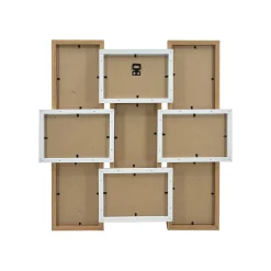 Pêle-mêle mural 9 photos bois (H45 cm) Zola Beige