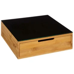 Porte capsules café (30 x 30 cm) Black Bambou Noir