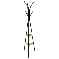 Porte-manteau métal et bois (175 cm) Jano Noir