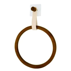 Porte serviette adhésif arrondi (D21 cm) Season Color Beige