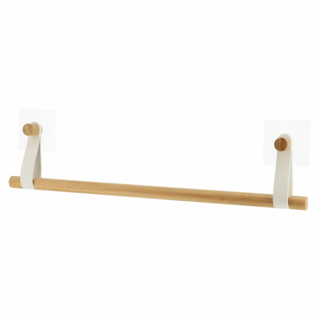 Porte serviette adhésif 1 barre (50 cm) Easy Chic Blanc
