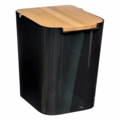 Poubelle en bambou (H24 cm) Baltik Noir
