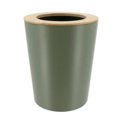 Poubelle salle de bain 5L Purebamboo Vert kaki